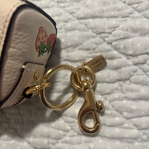Coach Mini Bag Charm with Strawberry Design - Picture 3 of 3